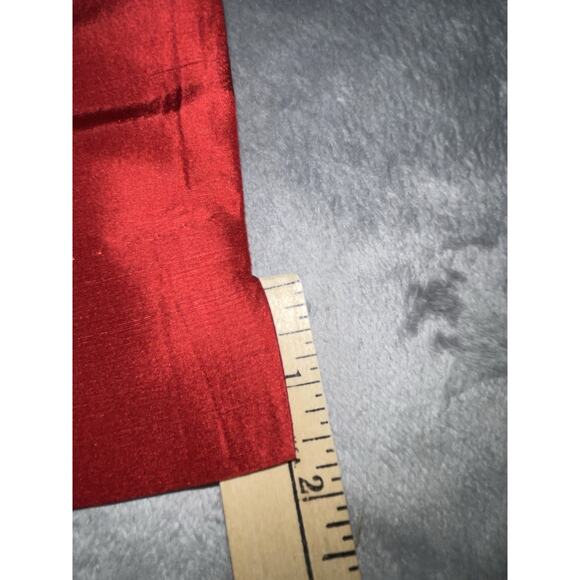 Lauren Ralph‎ Lauren Silk Blazer & Pant Set Women’s Size 6 Red 3 Button - Picture 14 of 16